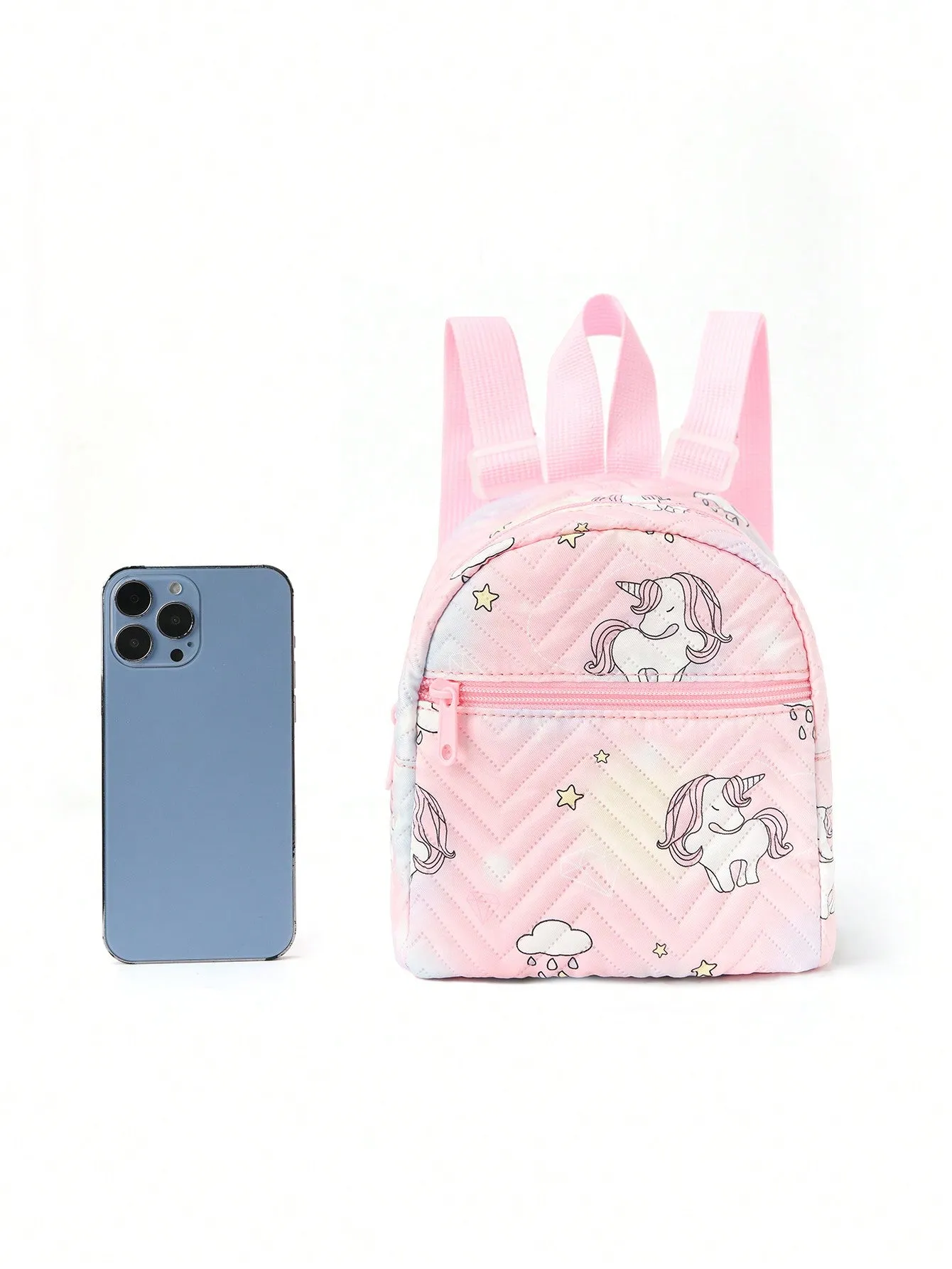 1pc Mini Cute Unicorn Print Children's Backpack, Suitable For Girls, Primary School Students, Middle School Students, Travel Vacations, Schools, Holiday Gifts, Daily Use