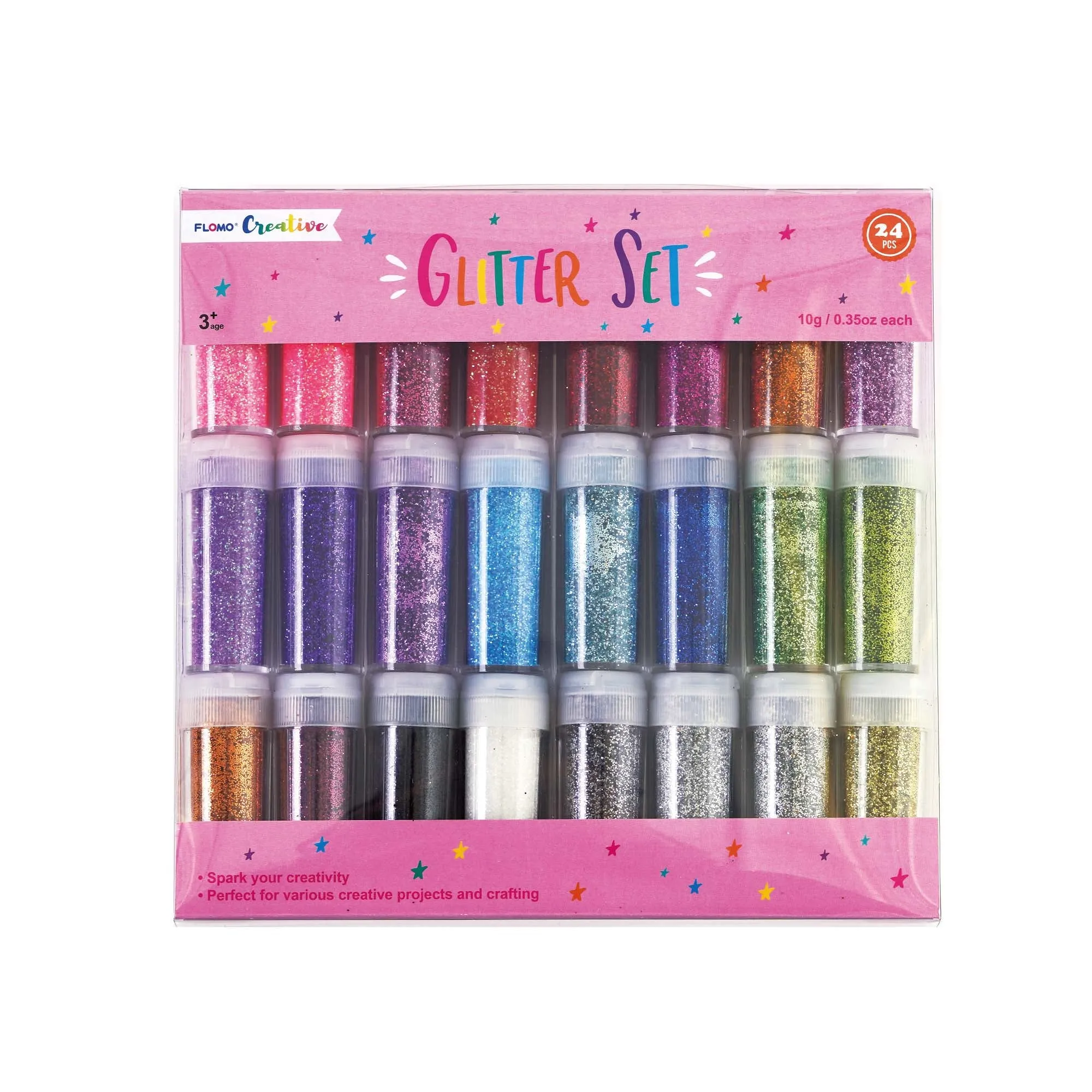 24ct 10g Glitter Set, 24 Colors, 4 Assortments (4/12)