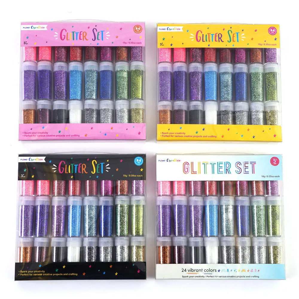 24ct 10g Glitter Set, 24 Colors, 4 Assortments (4/12)