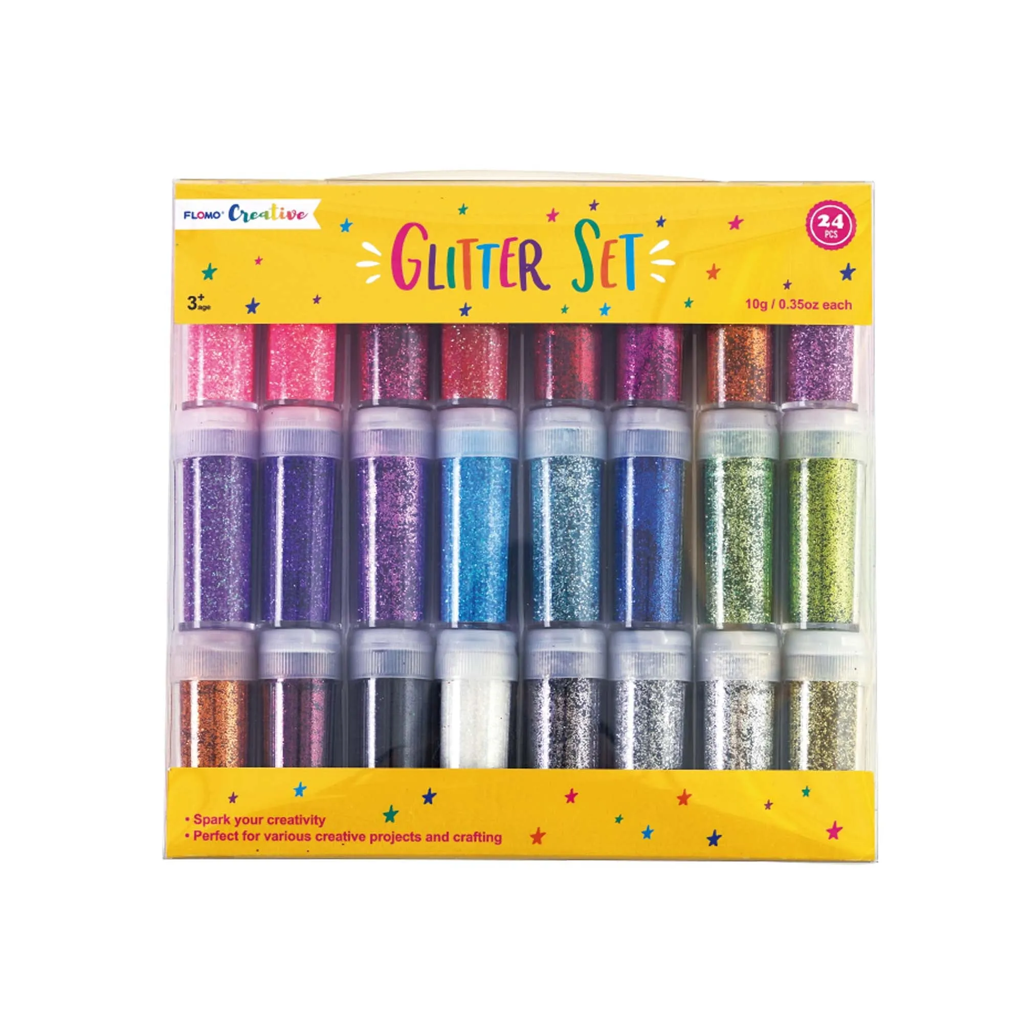 24ct 10g Glitter Set, 24 Colors, 4 Assortments (4/12)