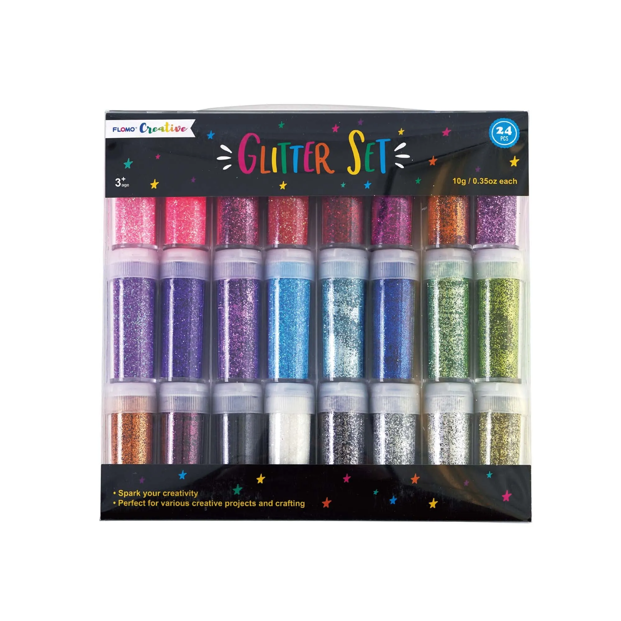 24ct 10g Glitter Set, 24 Colors, 4 Assortments (4/12)