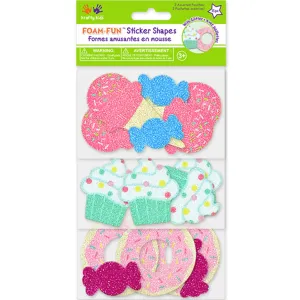 3D Foam Fun Glitter Stickers Sweet Treats