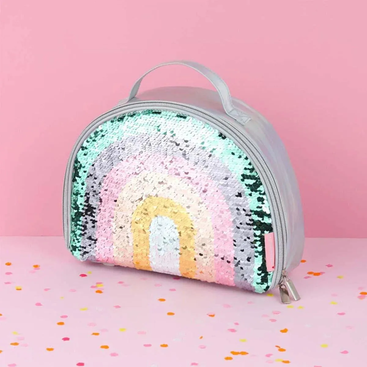 A Little Lovely Company Cooler Bag - Rainbow Sequin