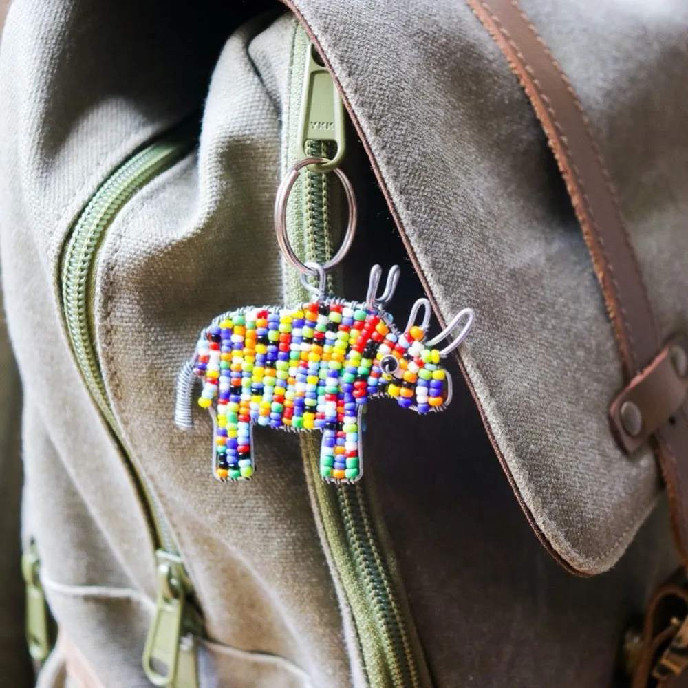 African Animal Keychains