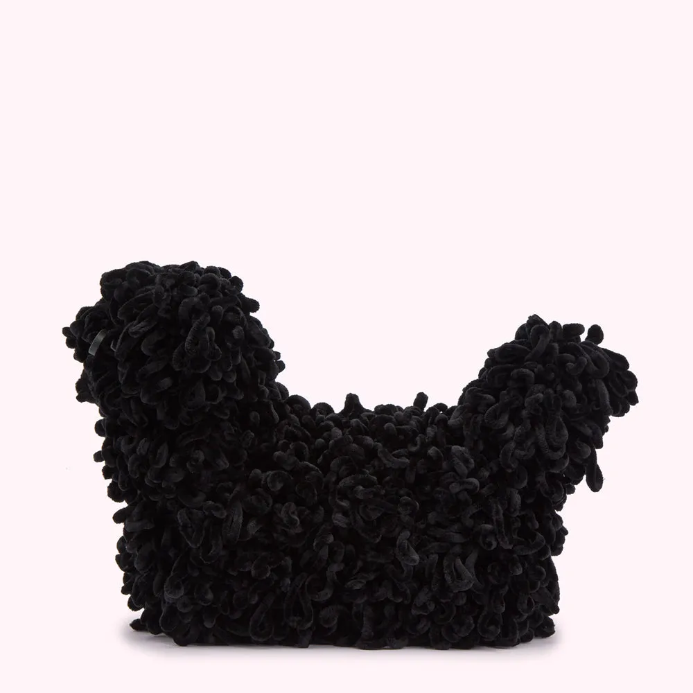 BLACK COLLECTIBLE DOOGLE DOG HANDBAG