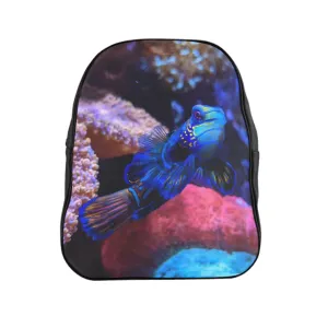 Blue Fish School Backpack