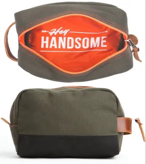 Boarding Pass Hello Handsome Dopp Kit Toiletry Pouch