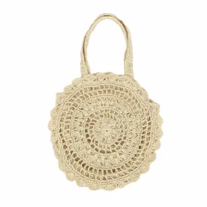 Bohemian Crisscross Hollow Out Straw Shoulder Bag