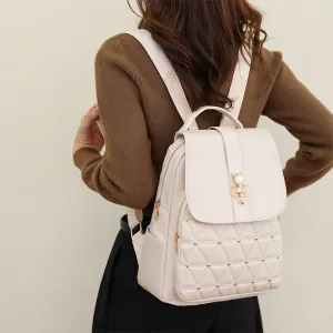 Chic Diamond Backpack: Women's Nylon Travel Essential