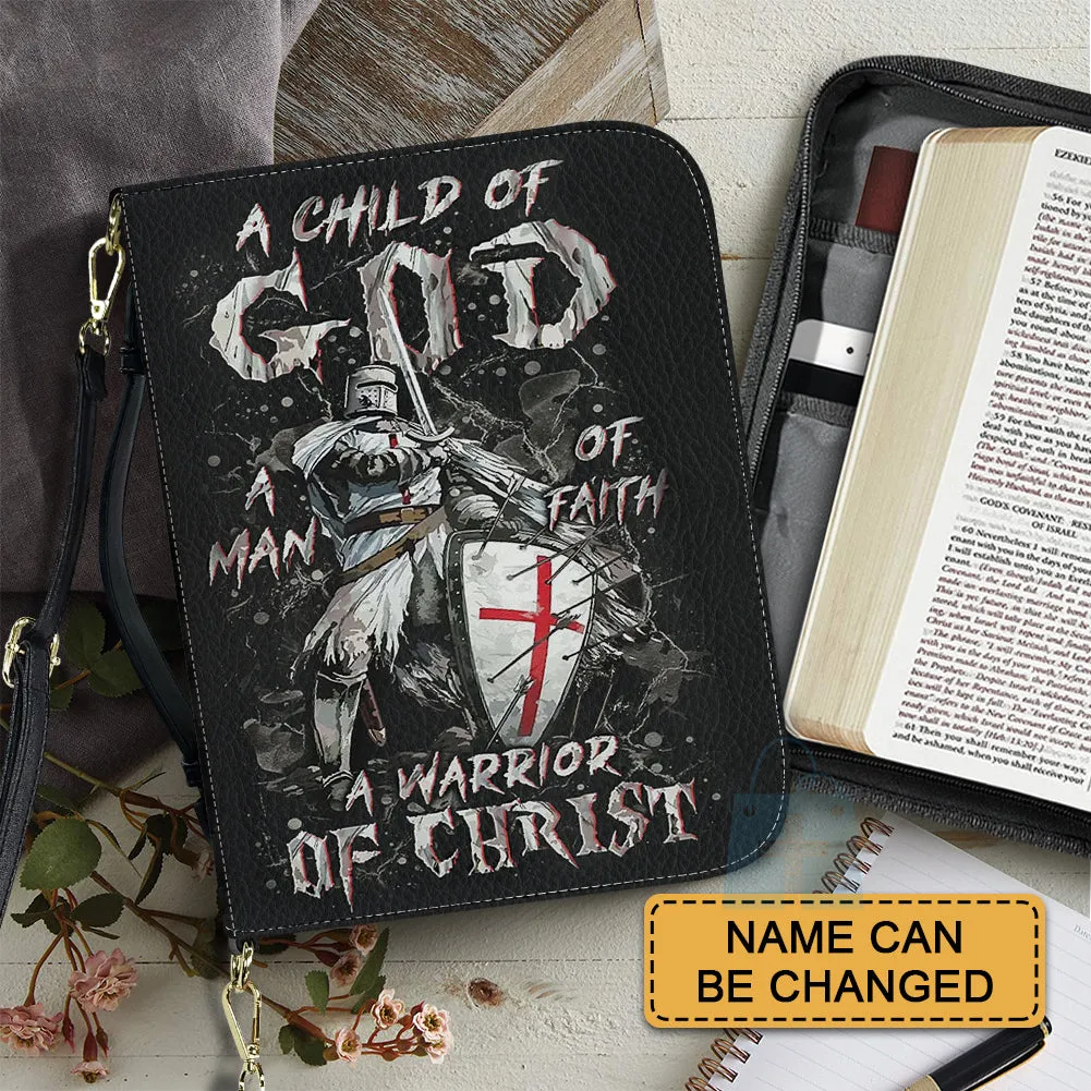 Christianart Bible Cover - A Child Of God A Woman Of Faith A Warrior Of Christ - Personalized Bible Cover - Warrior Bible Cover - CABBBCV01171024.