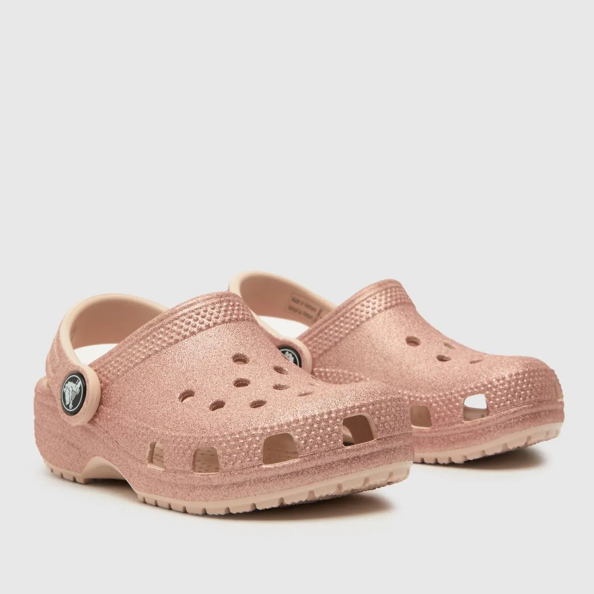 Classic Glitter Clog Toddlers - quartz