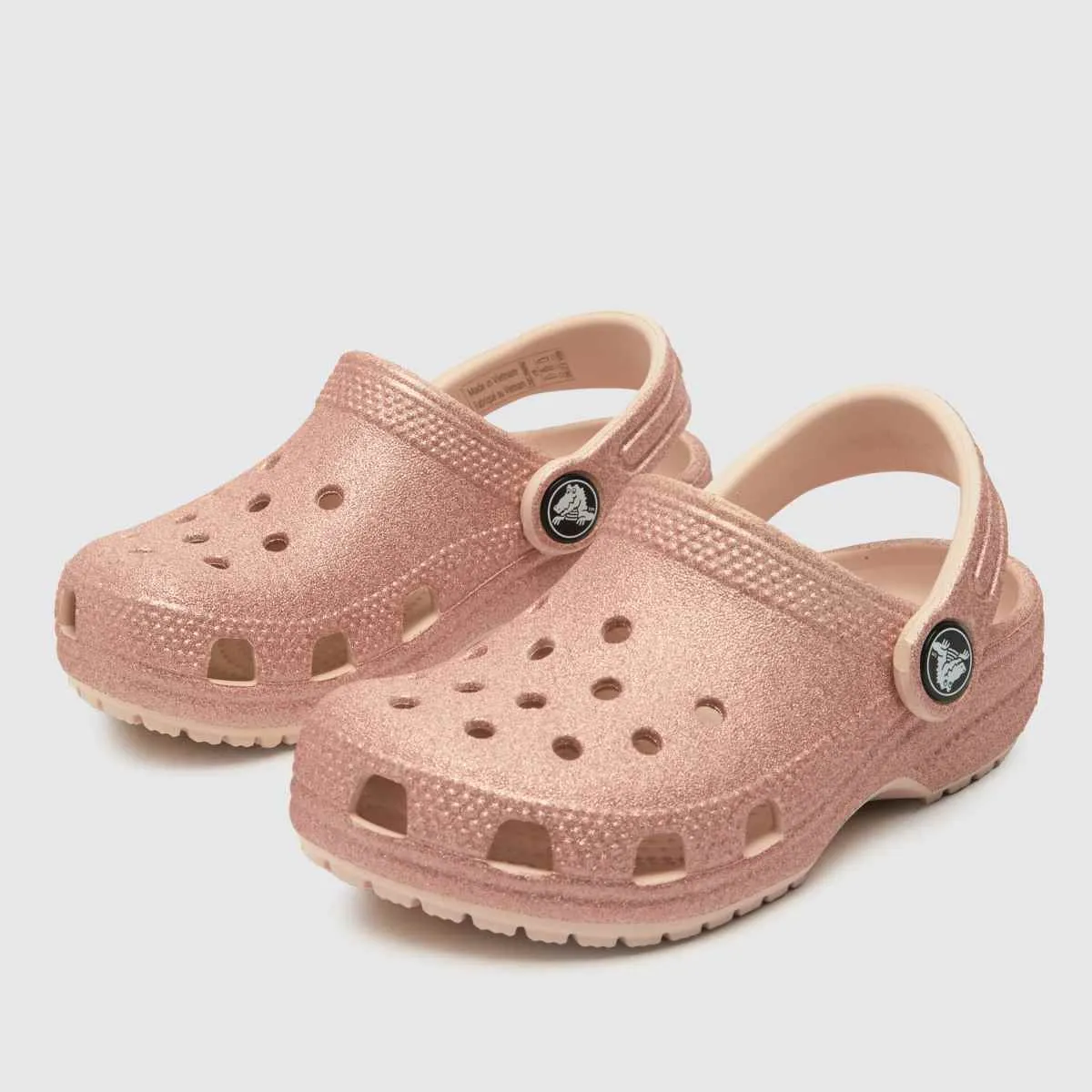 Classic Glitter Clog Toddlers - quartz