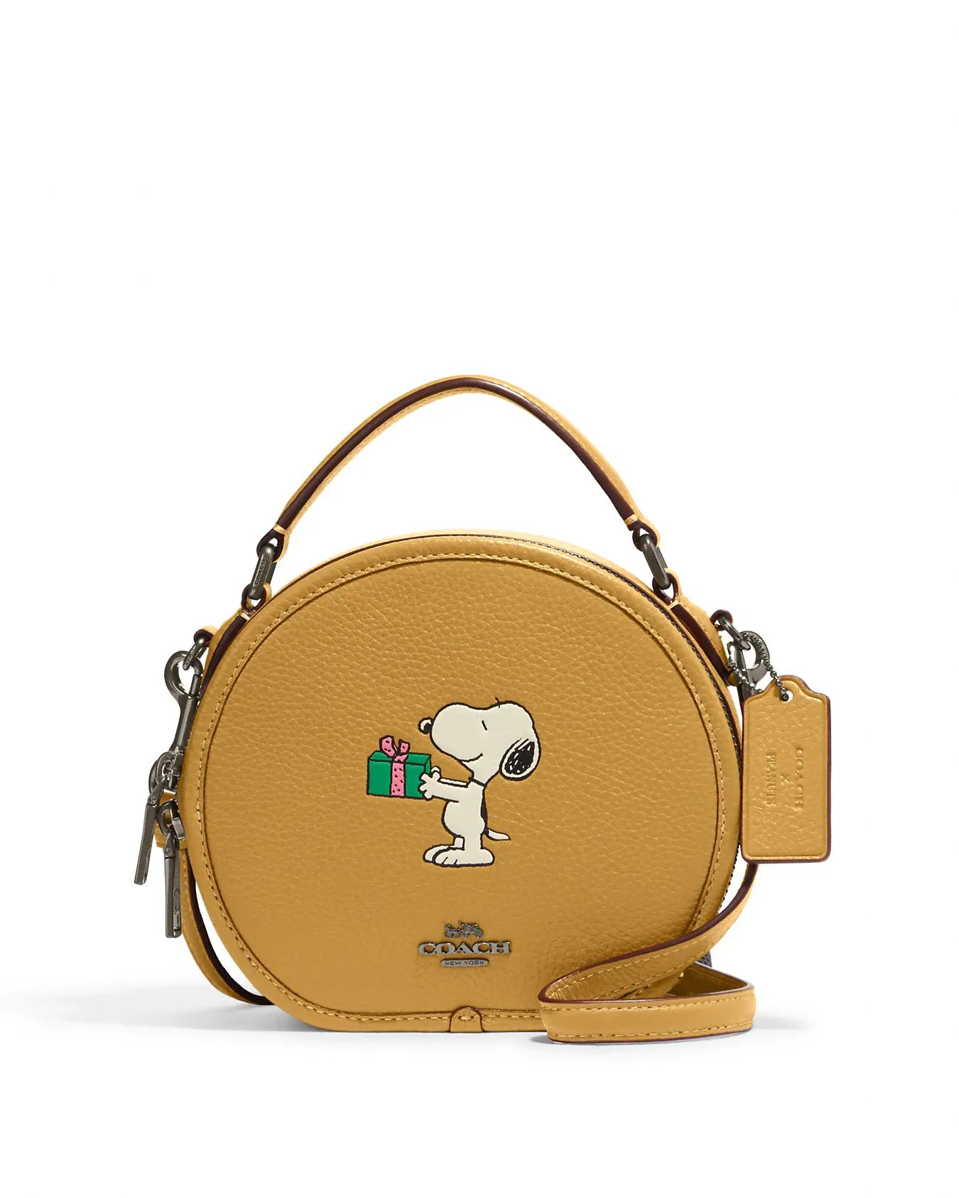 Coach Coach X Peanuts Canteen Crossbody With Snoopy Present Motif