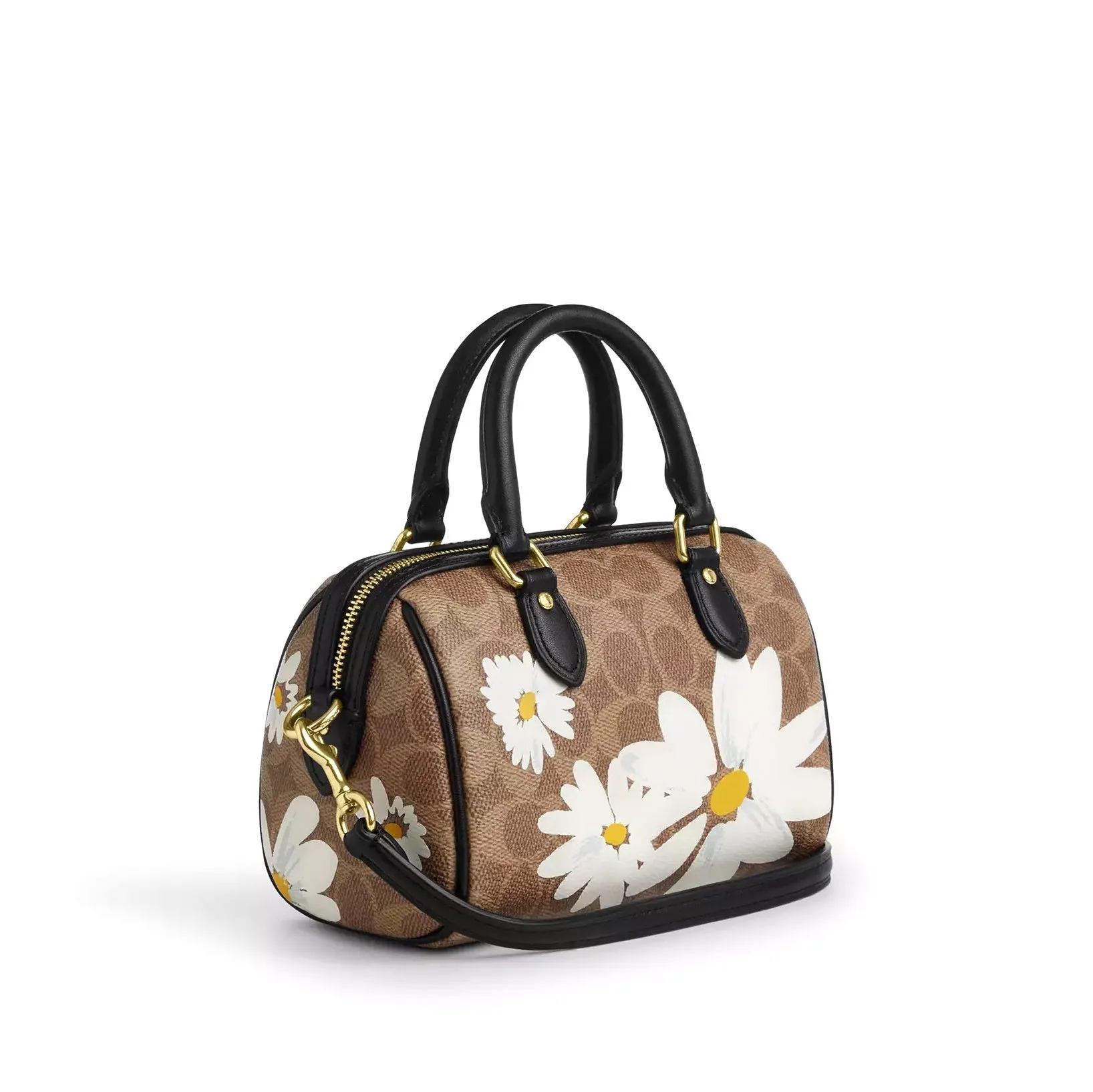 Coach Women's Mini Rowan Crossbody Bag In Signature Canvas With Floral Print