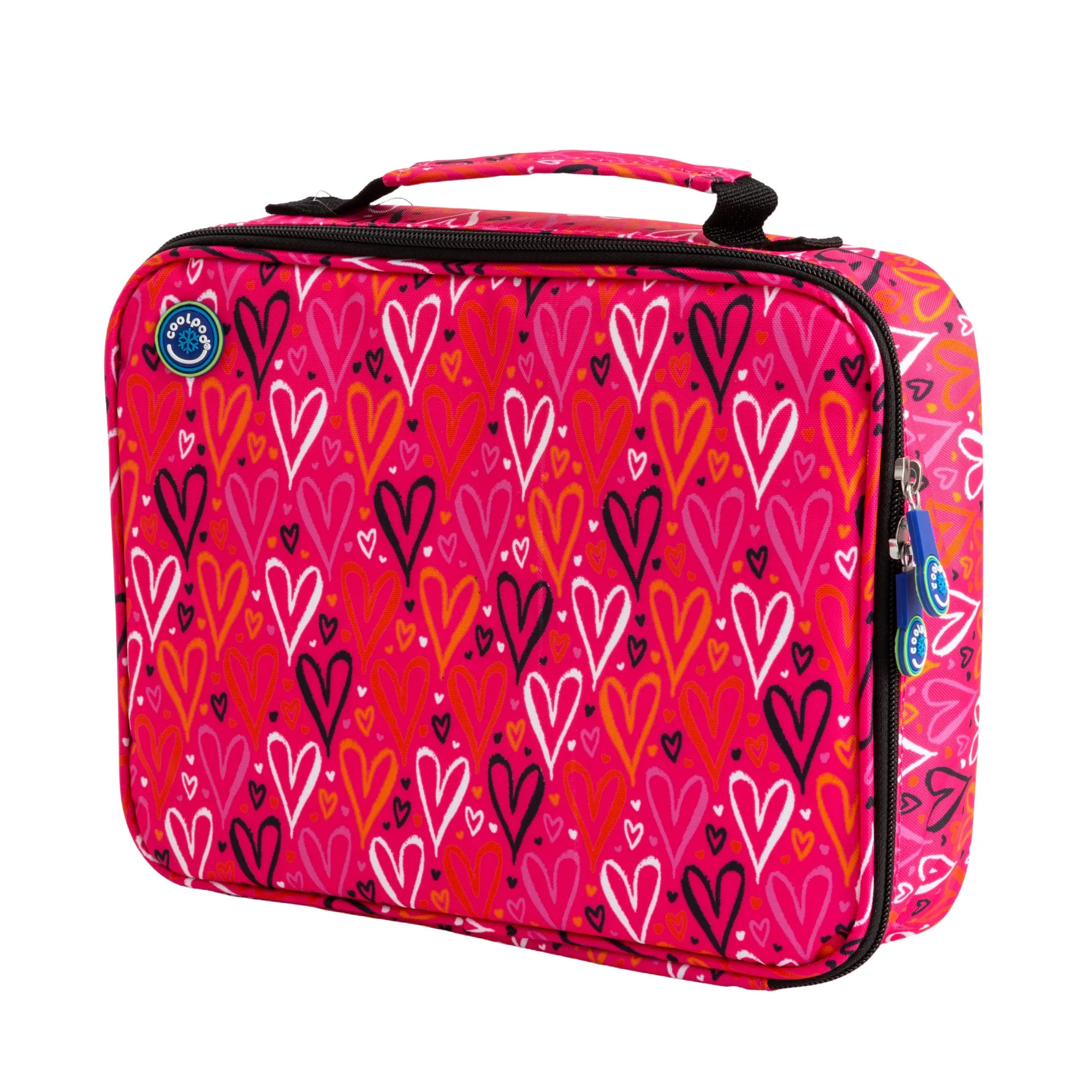 CoolPod Freezable Regular Insulated Bag - Hearts