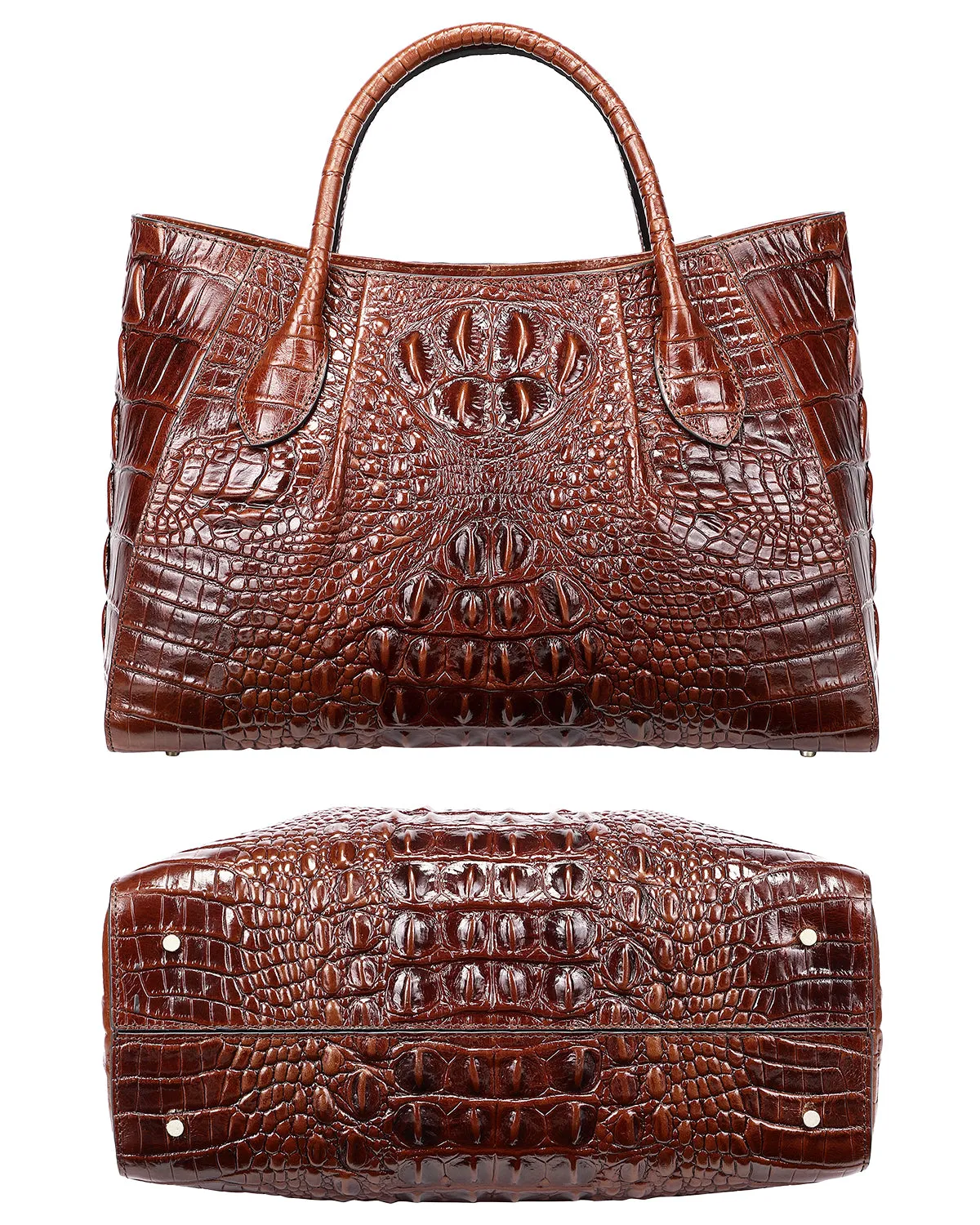 Crocodile Top Handle Bags