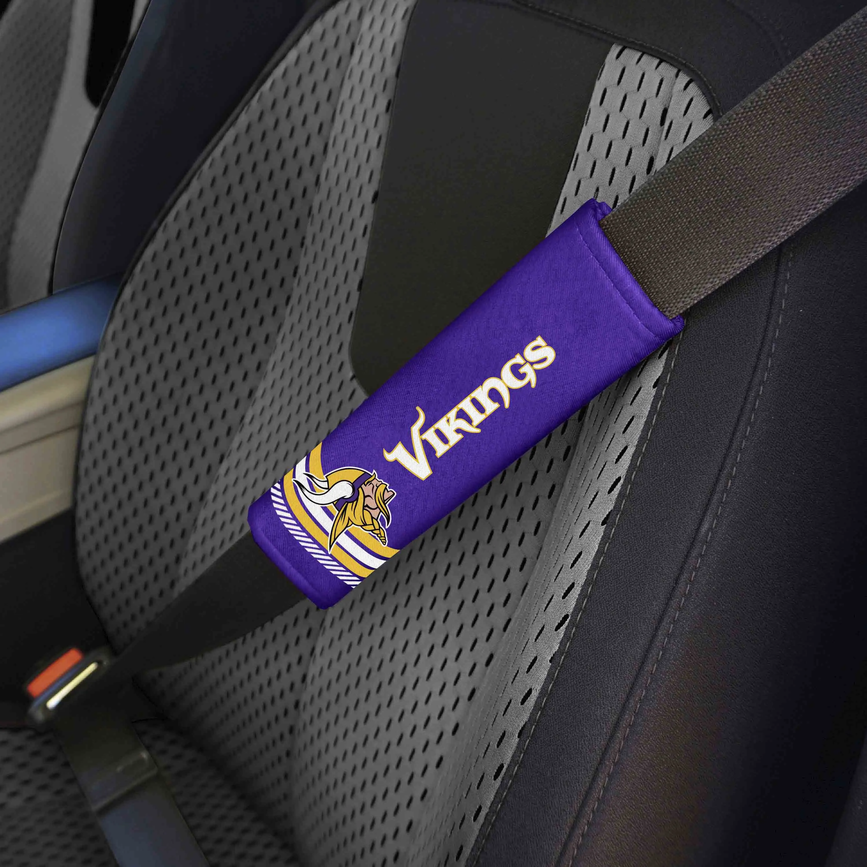 Fanmats Minnesota Vikings Team Color Rally Seatbelt Pad - 2 Pieces