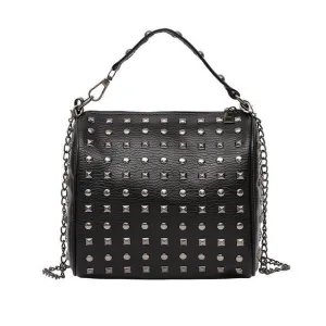 Fashion Luxury Rivet Leather Shoulder Bag