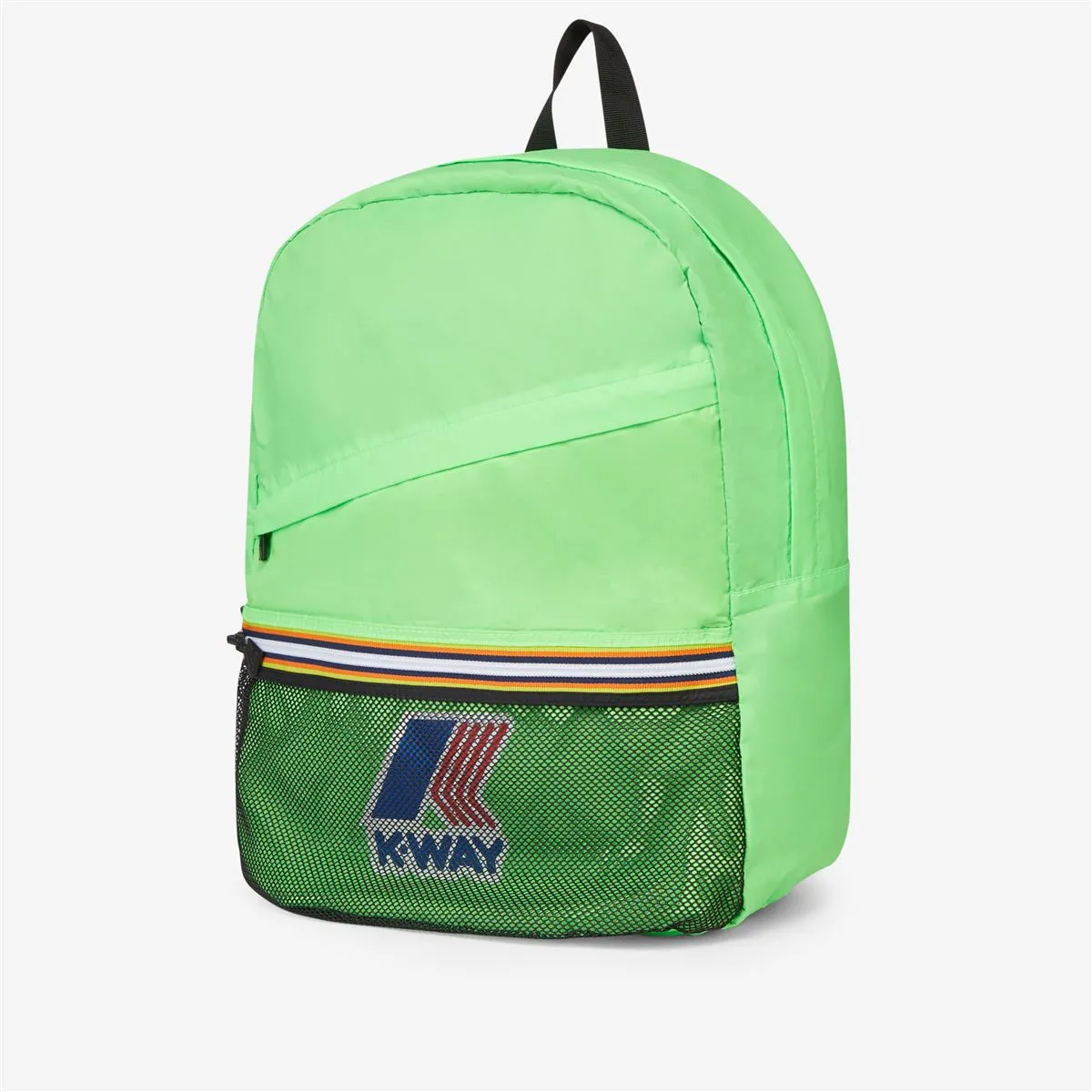 Francois - Packable Ripstop Backpack in Green Fluo