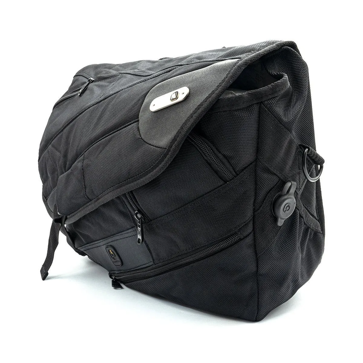 Ful Power Messenger Bags Fabric Black Colour For Men