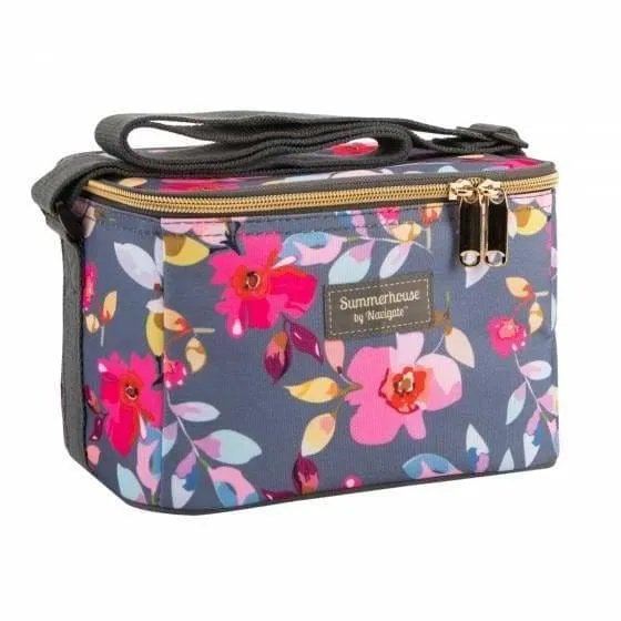 Gardenia Personal Cool Bag Grey Floral