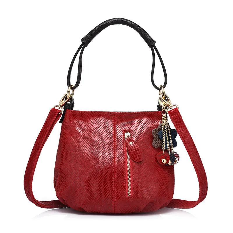 Genuine Leather Soft Hobo Shoulder Bag