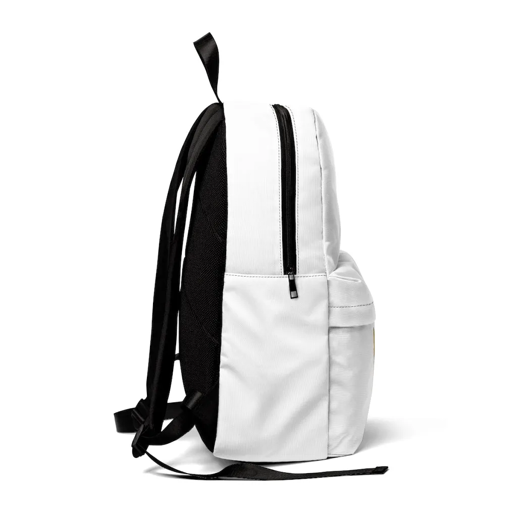 Gold Material Unisex Classic Backpack