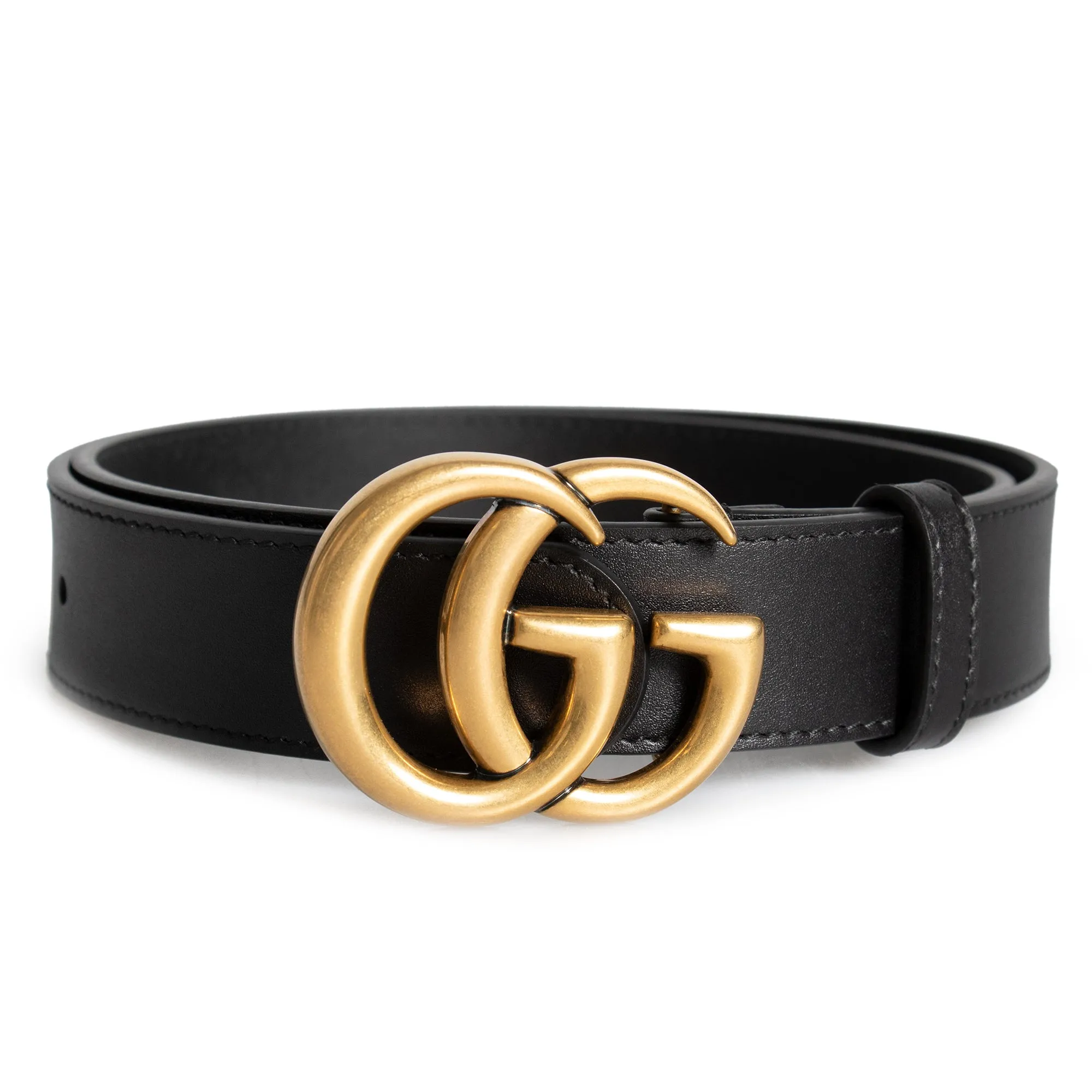 Gucci Belt Double GG Buckle Leather