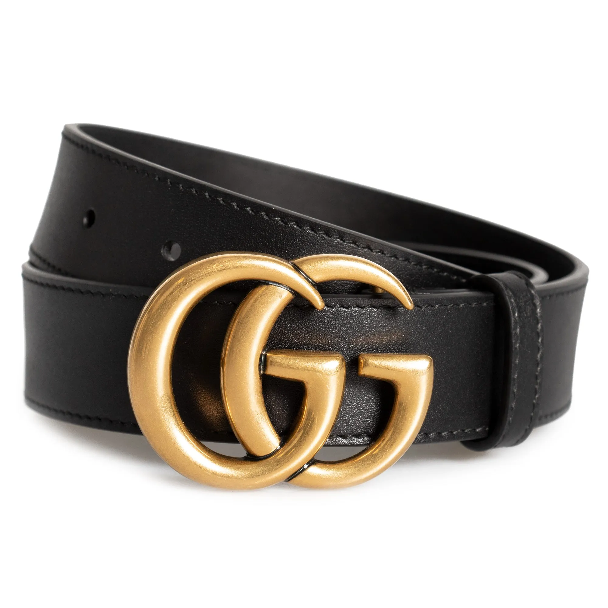 Gucci Belt Double GG Buckle Leather