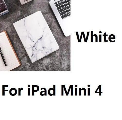 Hard Marble Pattern PC Material Support Protective Cover Case For iPad Air 1 2 Mini 1234 iPad 234 iPad 2017 2018 9.7inch