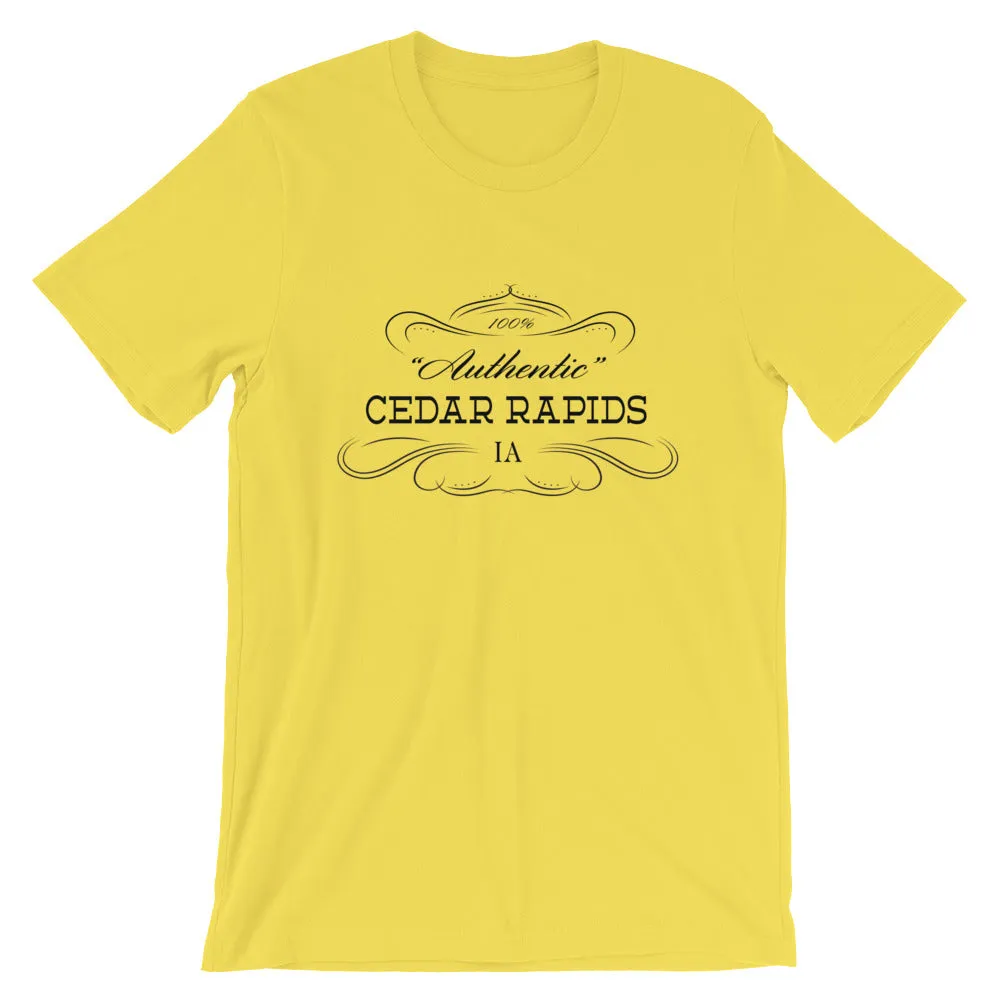 Iowa - Cedar Rapids IA - Short-Sleeve Unisex T-Shirt - "Authentic"