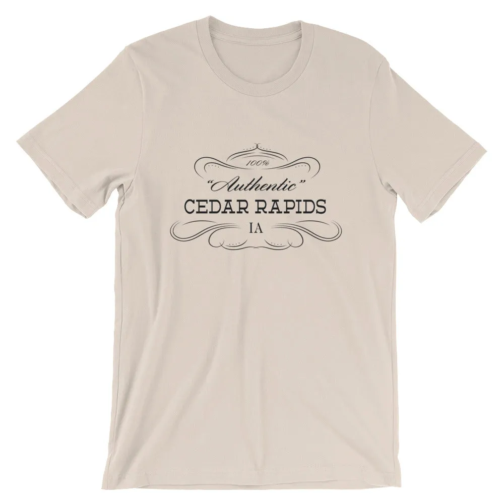 Iowa - Cedar Rapids IA - Short-Sleeve Unisex T-Shirt - "Authentic"