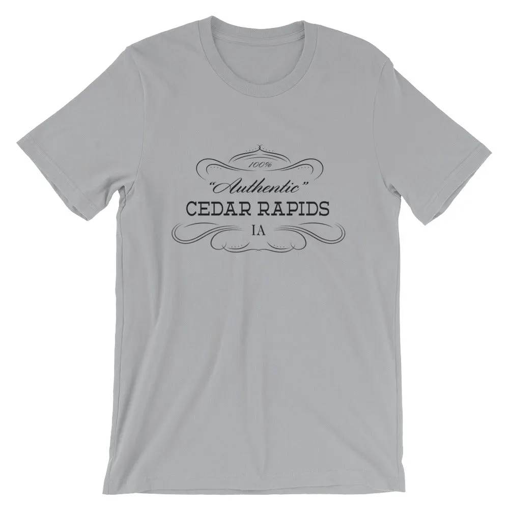 Iowa - Cedar Rapids IA - Short-Sleeve Unisex T-Shirt - "Authentic"