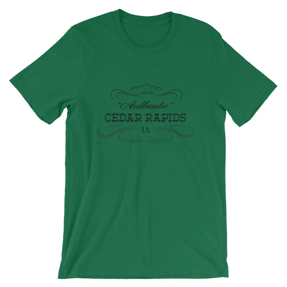 Iowa - Cedar Rapids IA - Short-Sleeve Unisex T-Shirt - "Authentic"