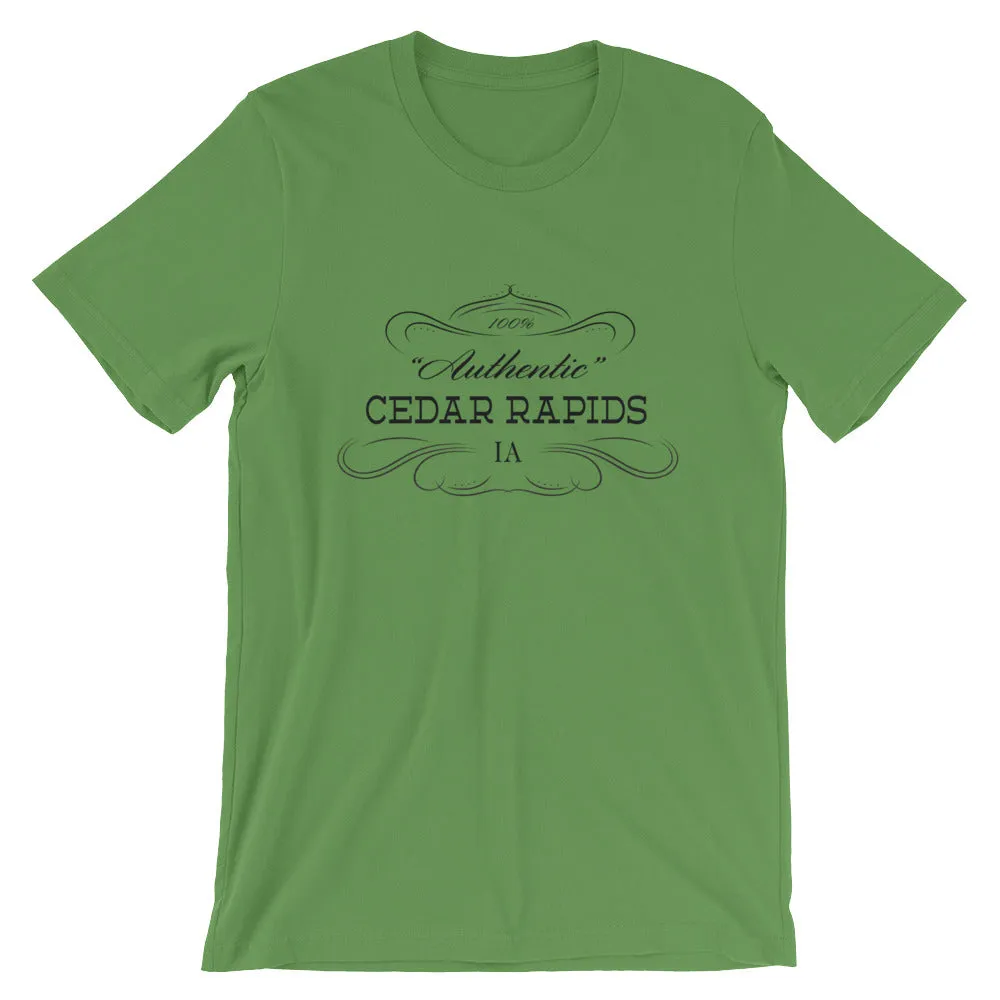 Iowa - Cedar Rapids IA - Short-Sleeve Unisex T-Shirt - "Authentic"