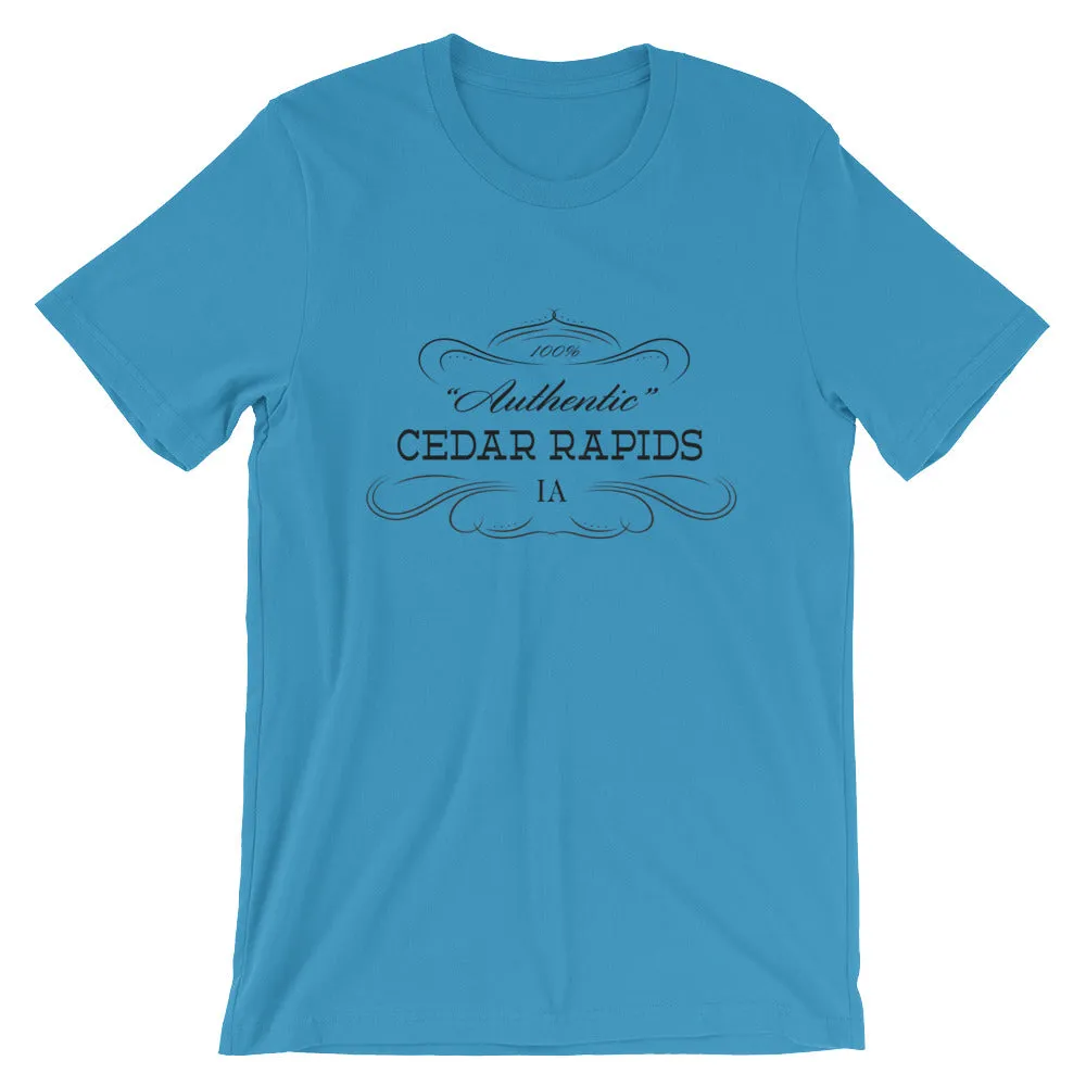 Iowa - Cedar Rapids IA - Short-Sleeve Unisex T-Shirt - "Authentic"