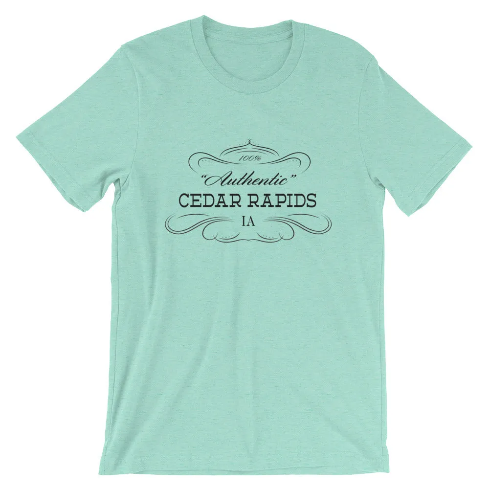 Iowa - Cedar Rapids IA - Short-Sleeve Unisex T-Shirt - "Authentic"