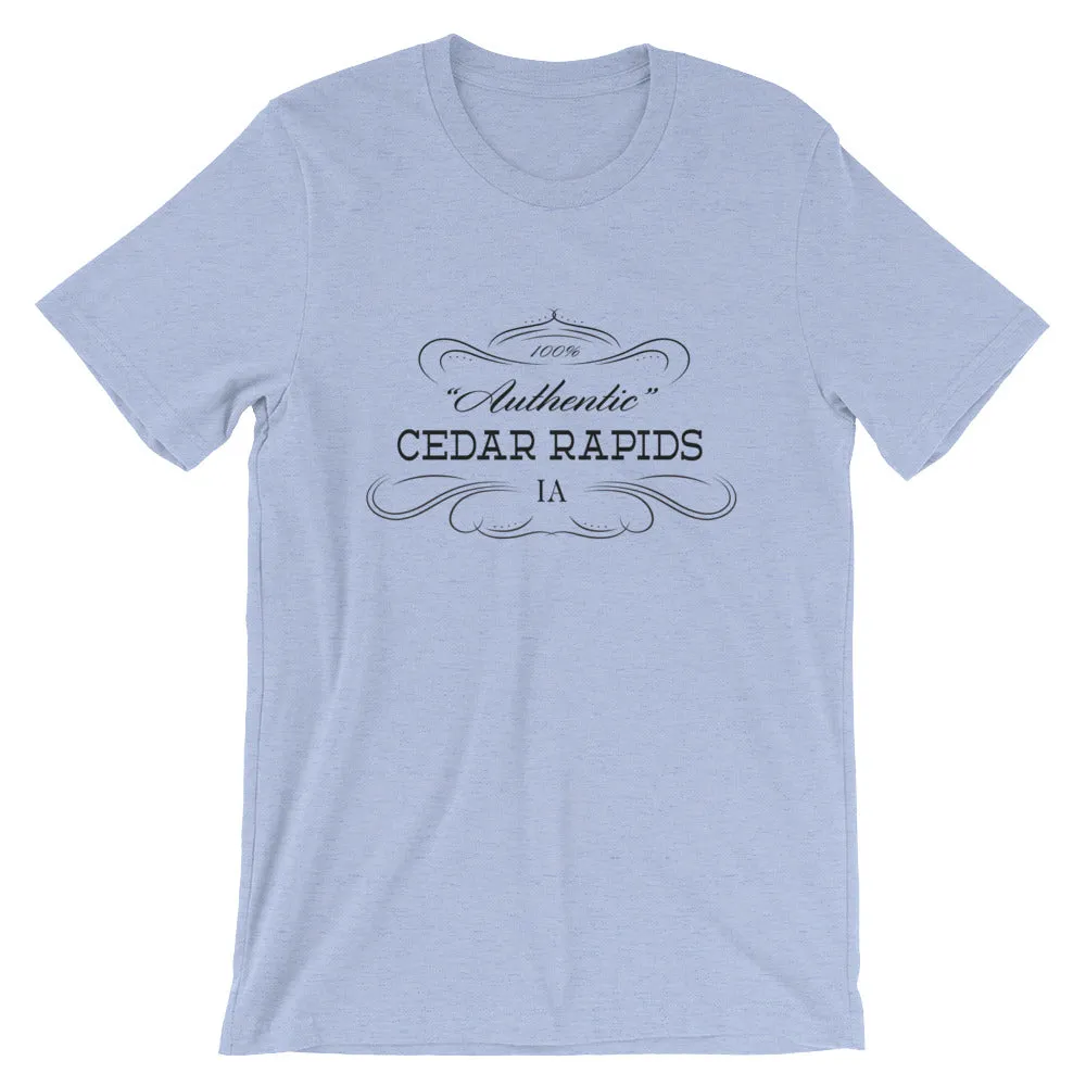 Iowa - Cedar Rapids IA - Short-Sleeve Unisex T-Shirt - "Authentic"