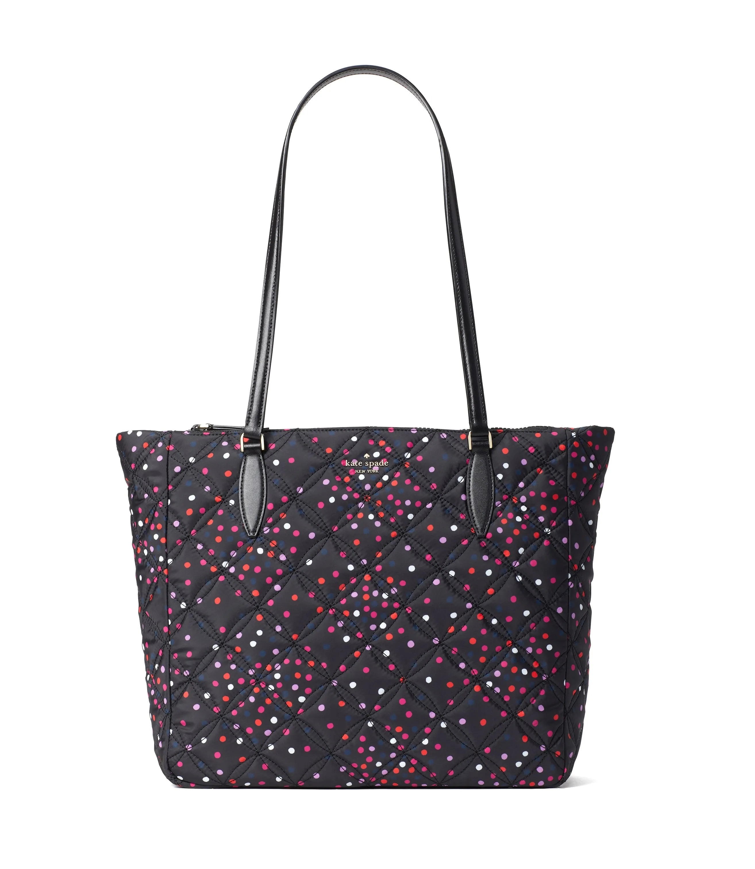 Kate Spade Jae Quilted Festive Confetti Large Tote