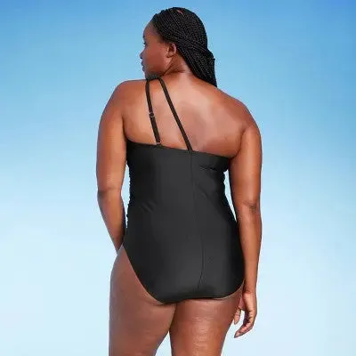 Kona Sol Women's One Piece Swimsuit Tummy Control Ruched Swimwear