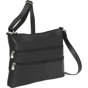 Le Donne Leather Two Zip Crossbody