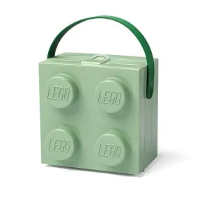 Lego Box With Handle - Sand Green