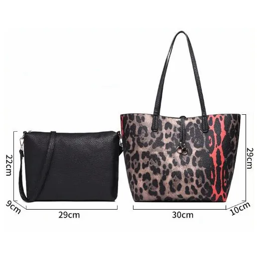 Leopard Printed Large Casual Tote Bag   Handbag