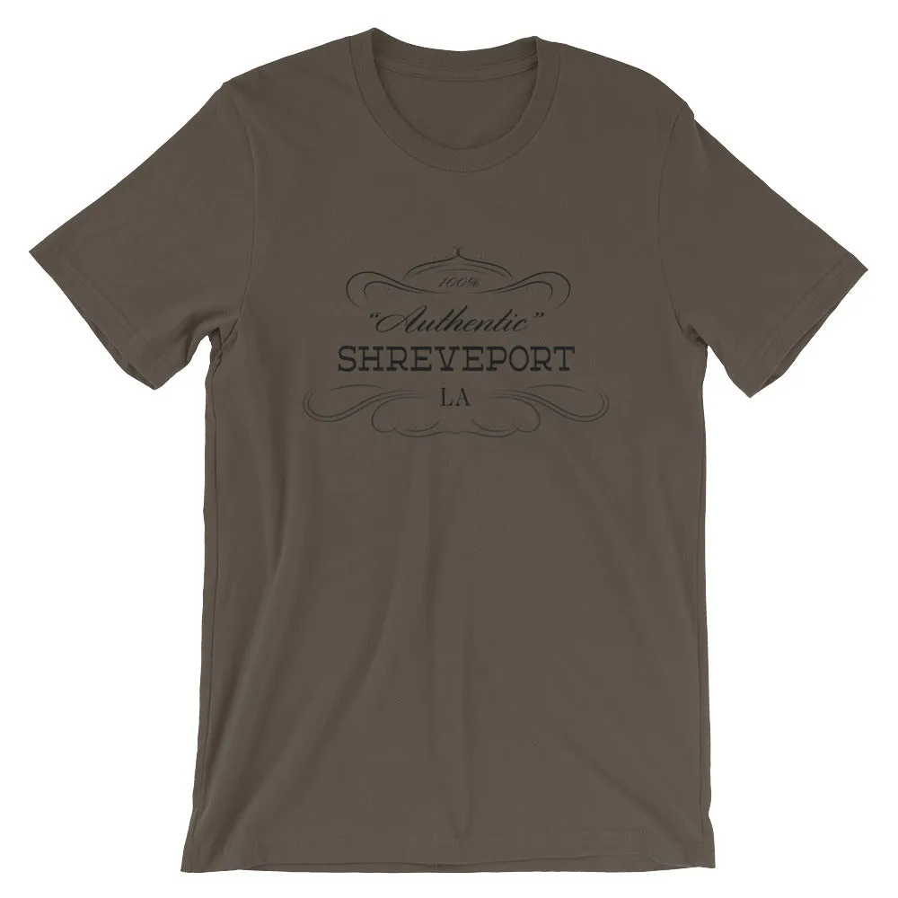 Louisiana - Shreveport LA - Short-Sleeve Unisex T-Shirt - "Authentic"