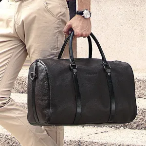 Luxury Brand Natural Genuine Leather travel Vintage handbags Business Luggage bag