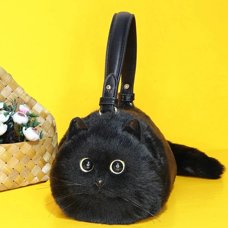 Luxury Cat Fashion High Quality Crossbody Cute Mini Black Women's Bag