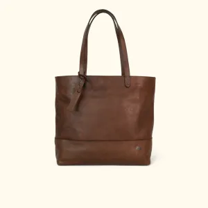 Madison Leather Tote Bag | Dark Hazelnut