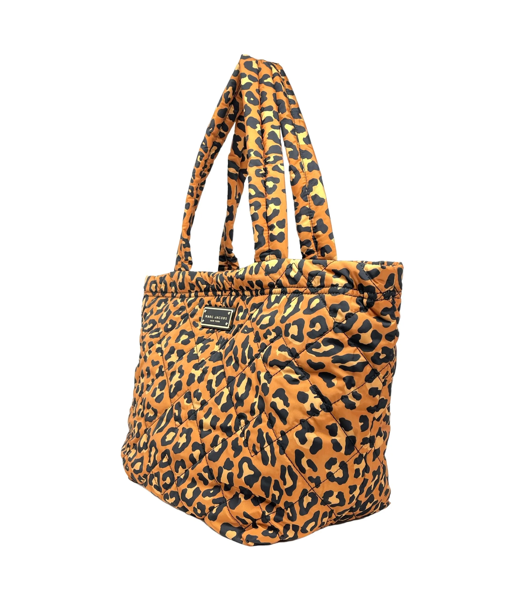 Marc Jacobs Medium Quilted Tote With Leopard Print