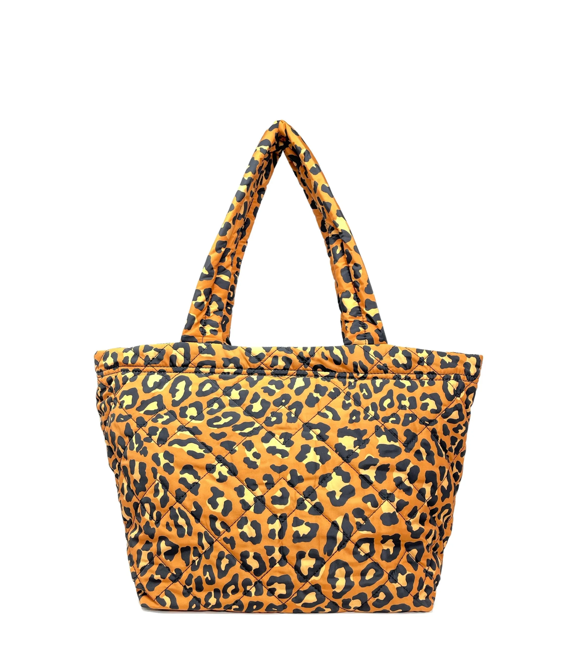 Marc Jacobs Medium Quilted Tote With Leopard Print