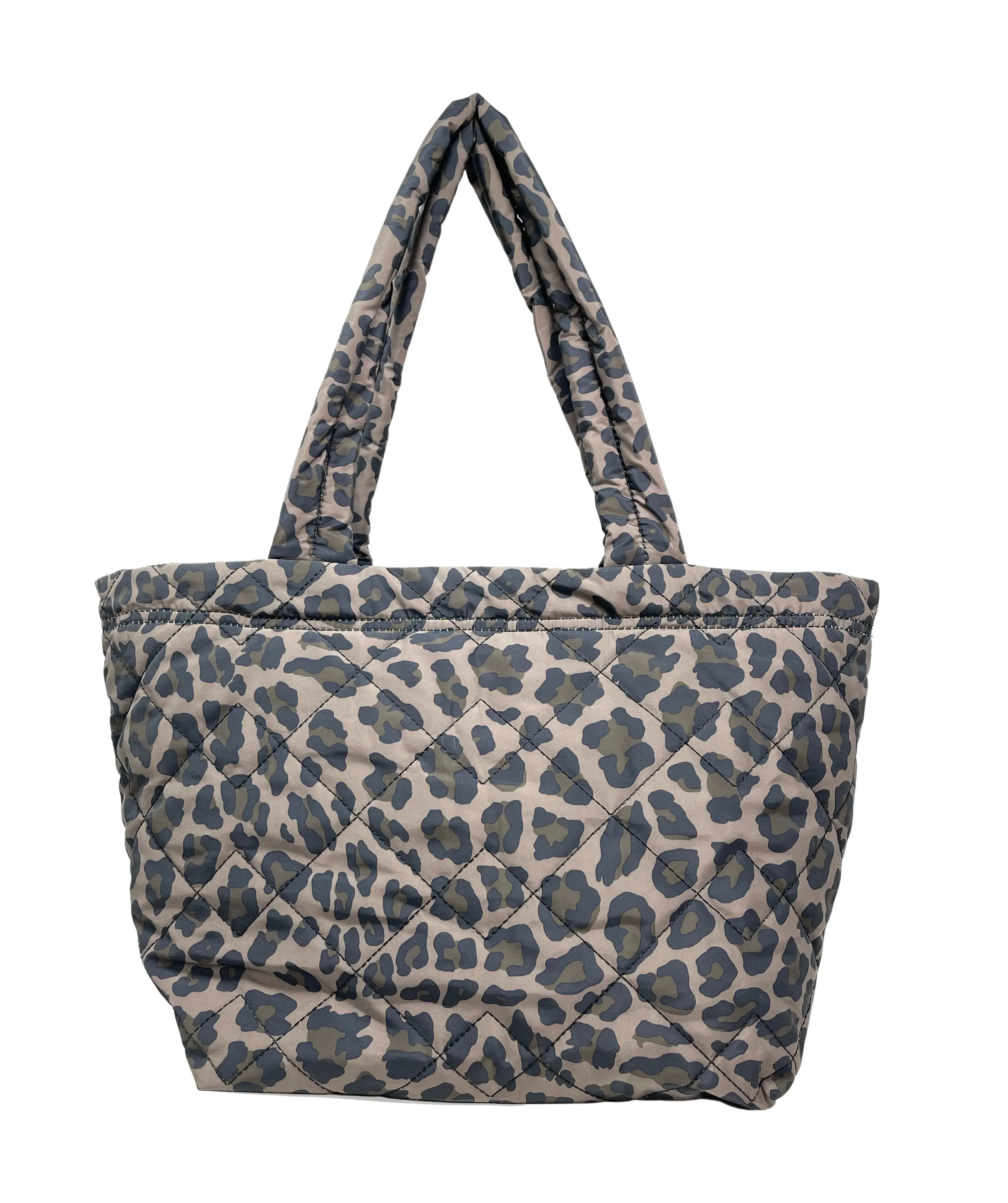 Marc Jacobs Medium Quilted Tote With Leopard Print